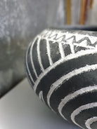 Black Vadastra-Style Clay Vase, Neolithic Design, 12 cm, view 6