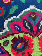 Vintage Blue Floral Maramureș Kilim Rug, 210x120 cm, view 8