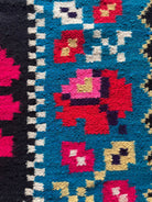 Vintage Blue Floral Maramureș Wool Rug, 195x135 cm, view 5