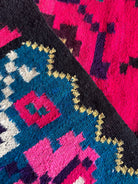 Vintage Blue Floral Maramureș Wool Rug, 195x135 cm, view 6