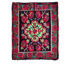 Handwoven Green Floral Maramureș Wool Rug, 165x125 cm