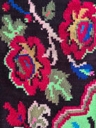 Handwoven Green Floral Maramureș Wool Rug, 165x125 cm, view 7