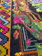 Vintage Floral Romanian Wool Rug, 241x152 cm, view 6