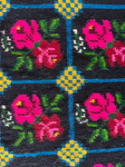 Vintage Pink Floral Romanian Wool Runner Rug, 230x98 cm, view 11