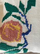 Cross-Stitch Floral Pillow Case from Old Towel, 40x35 cm, view 6