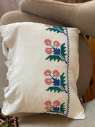 Cross-Stitch Floral Pillow Case from Old Towel, 40x35 cm, view 8
