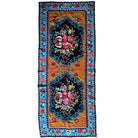 Cross-Stitch Wall Hanging, Flower Baskets, 275x95 cm