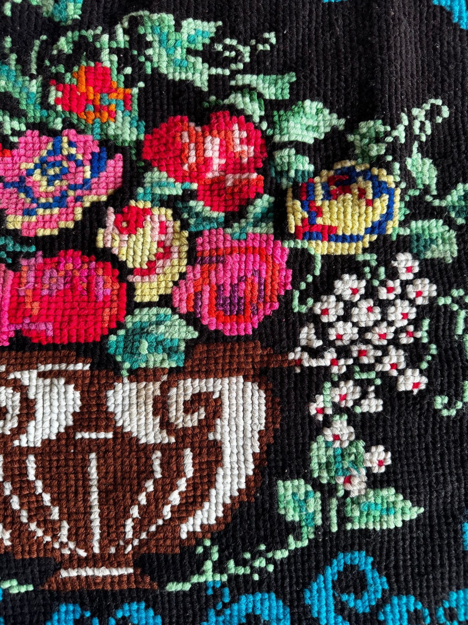 Cross-Stitch Wall Hanging, Flower Baskets, 275x95 cm, view 15