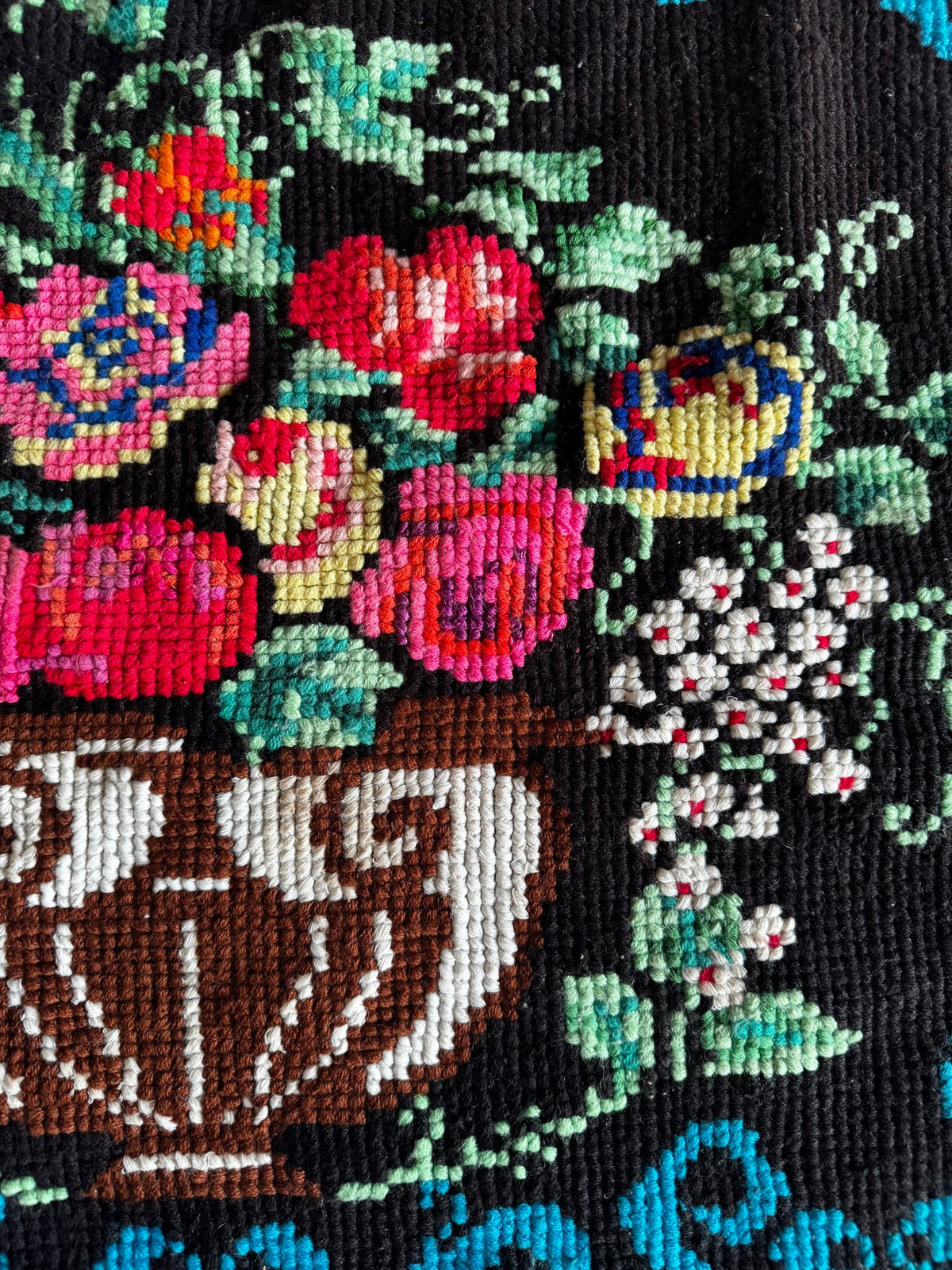 Cross-Stitch Wall Hanging, Flower Baskets, 275x95 cm, view 15