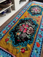 Cross-Stitch Wall Hanging, Flower Baskets, 275x95 cm, view 3