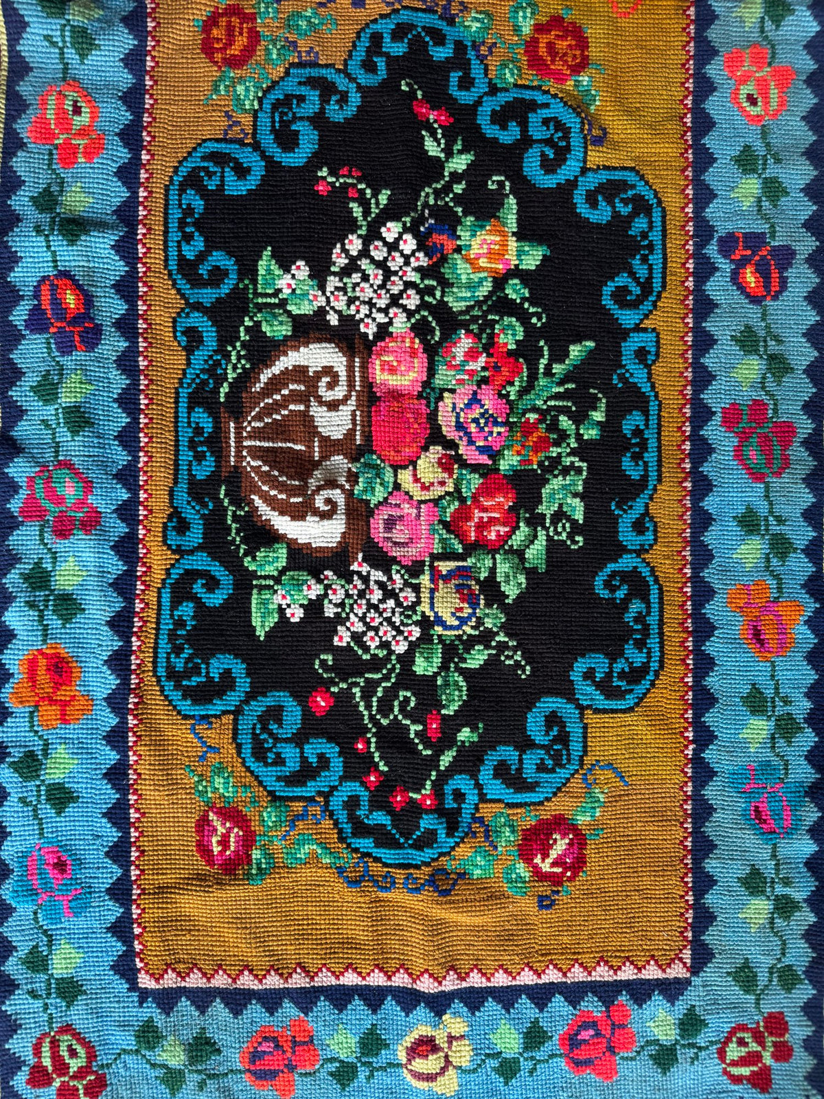 Cross-Stitch Wall Hanging, Flower Baskets, 275x95 cm, view 6