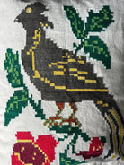 Large Embroidered Bird Pillow Case with Lace, 40x49 cm, view 4