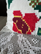 Large Embroidered Bird Pillow Case with Lace, 40x49 cm, view 7