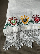 Large Embroidered Bird Pillow Case with Lace, 40x49 cm, view 8