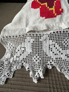 Large Embroidered Bird Pillow Case with Lace, 40x49 cm, view 9