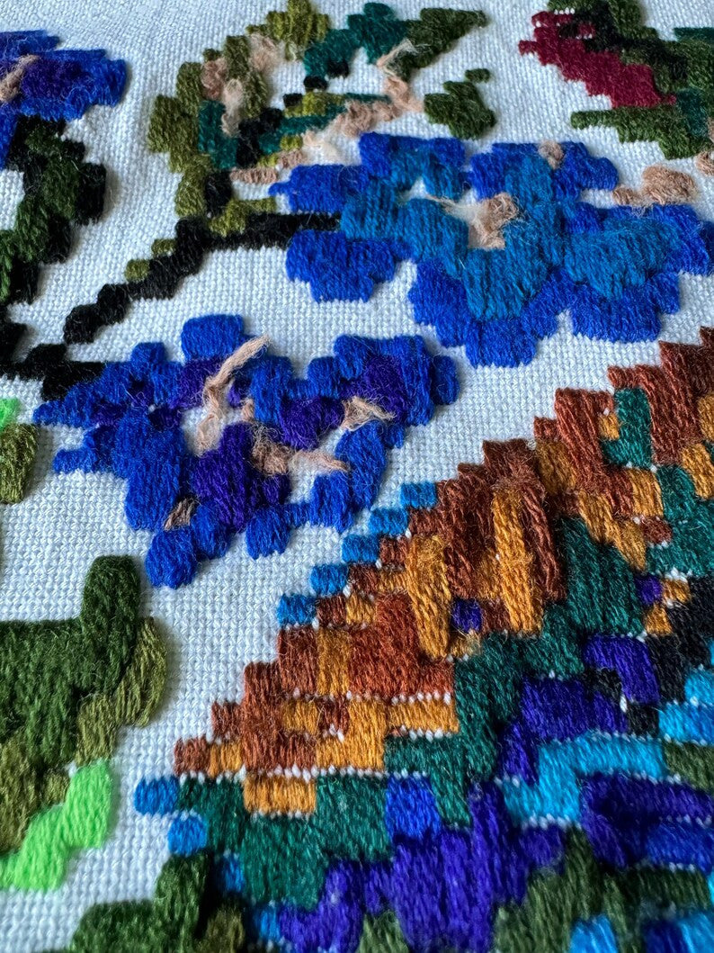 Embroidered Bird Pillow Case from Maramureș, 30x34 cm, view 3