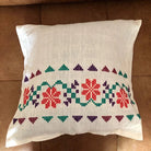 Floral Handmade Pillow Case, Rustic Farmhouse, 45x41 cm, view 3
