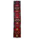 Vintage Geometric Maramureș Wool Runner Rug, 370x68 cm
