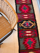 Vintage Geometric Maramureș Wool Runner Rug, 370x68 cm, view 2
