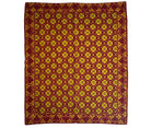 Vintage Green Geometric Romanian Wool Rug, 200x162 cm