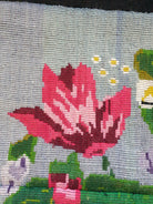 Handwoven Gray Floral Romanian Wool Rug, 239x155 cm, view 8