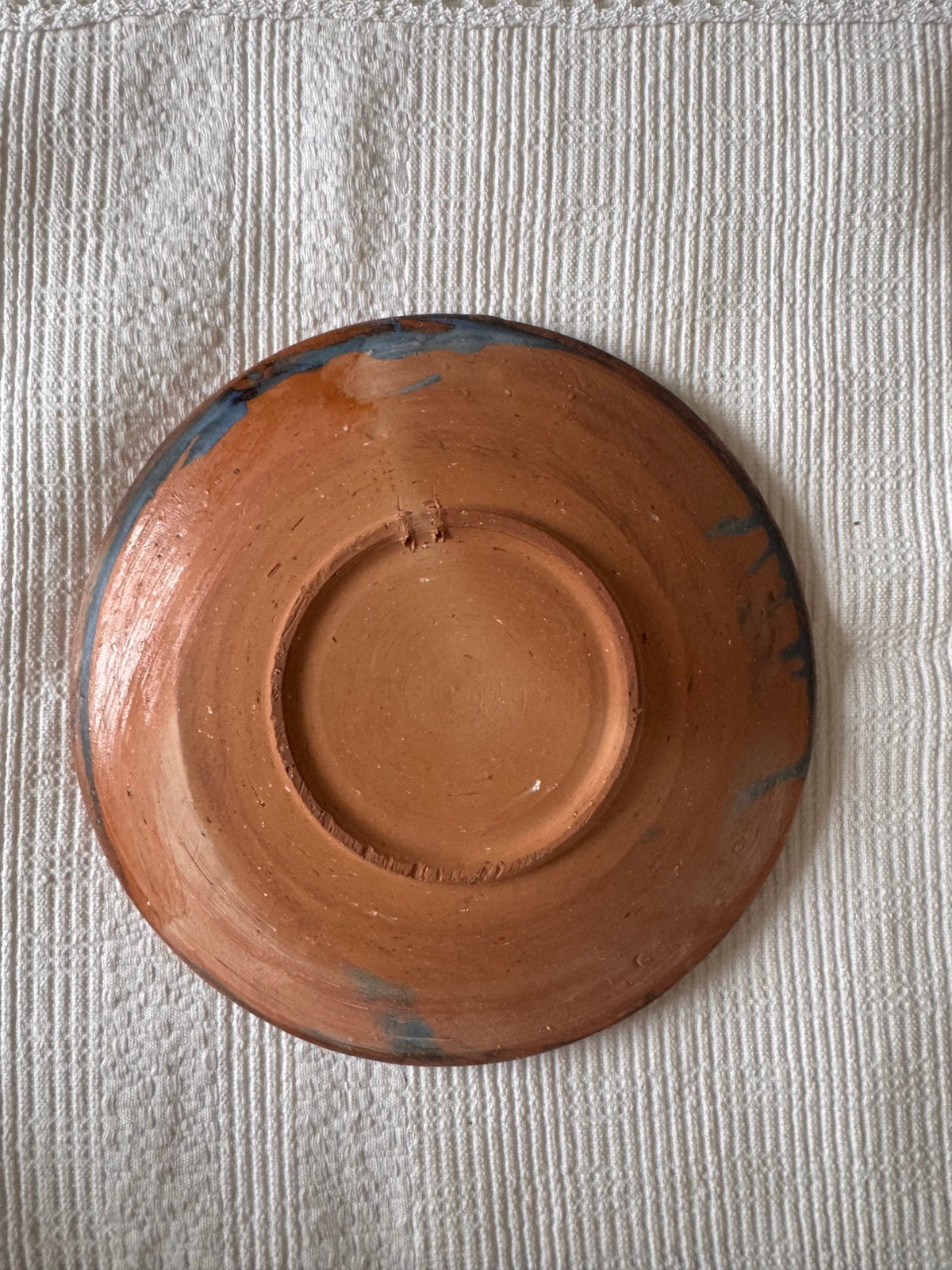 Horezu Ceramic Plate, Spiral Design, 21 cm, view 11