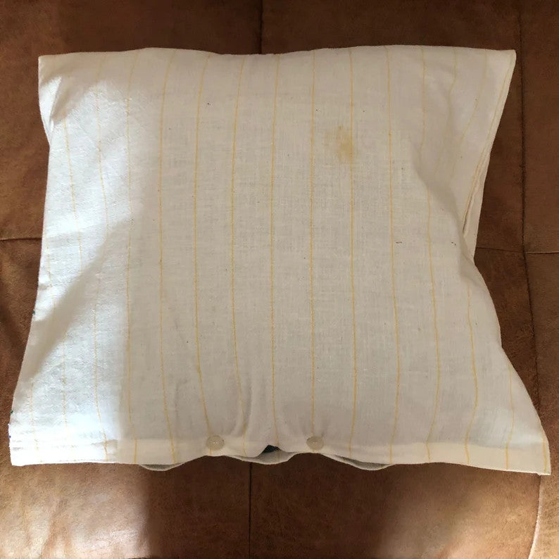 Handwoven Floral Pillow Case, Romania, 44x38 cm, view 3