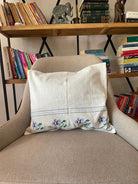 Handwoven Floral Pillow Case, Romania, 44x38 cm, view 8