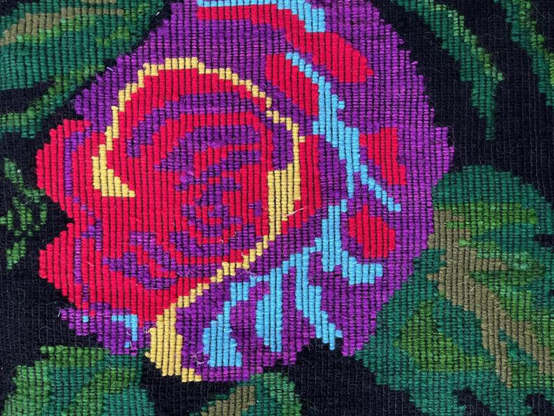 Handwoven Floral Romanian Wool Rug, 294x146 cm, view 6