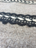 Vintage Gray Geometric Romanian Wool Rug, 228x154 cm, view 10