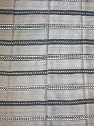 Vintage Gray Geometric Romanian Wool Rug, 228x154 cm, view 9