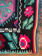 Handwoven Floral Transylvanian Wool Runner Rug, 328x140 cm, view 10
