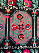 Handwoven Floral Transylvanian Wool Runner Rug, 328x140 cm, view 2