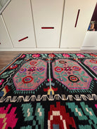 Handwoven Floral Transylvanian Wool Runner Rug, 328x140 cm, view 6