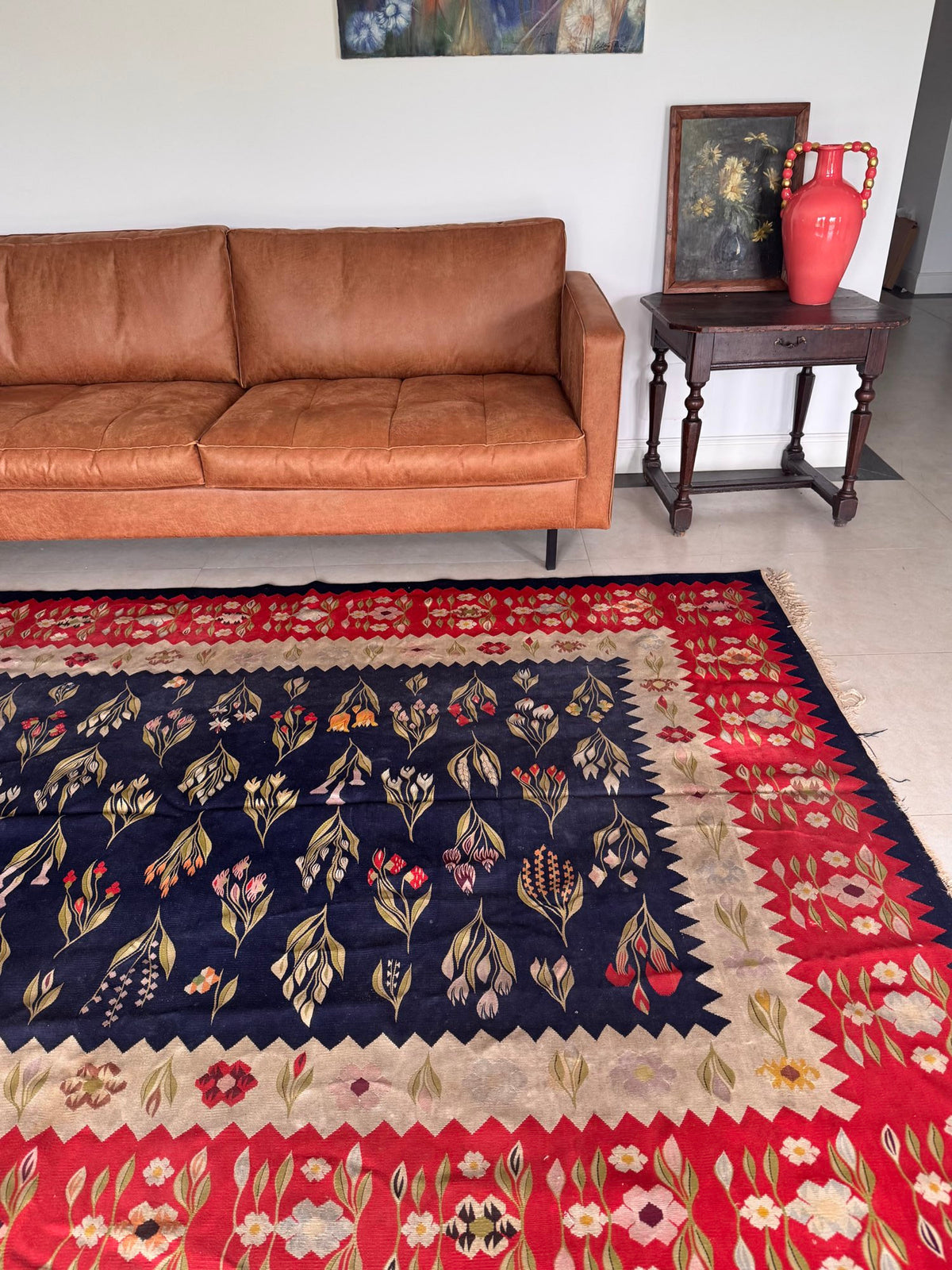 Vintage Floral Oltenian Wool Rug, 300x200 cm, view 3