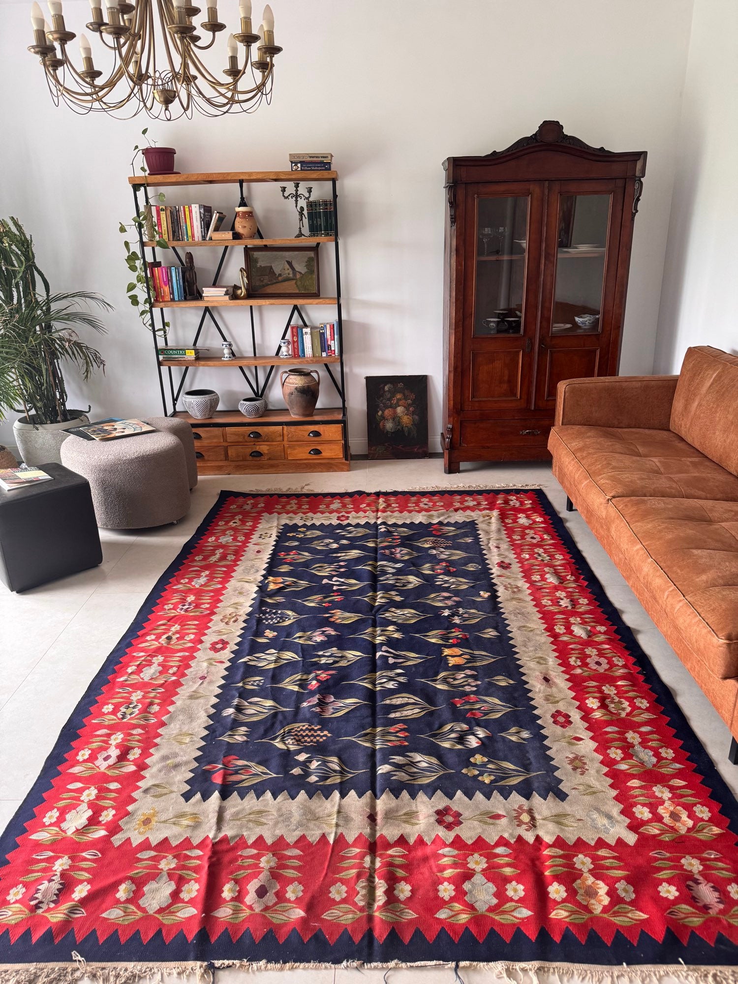 Vintage Floral Oltenian Wool Rug, 300x200 cm, view 4