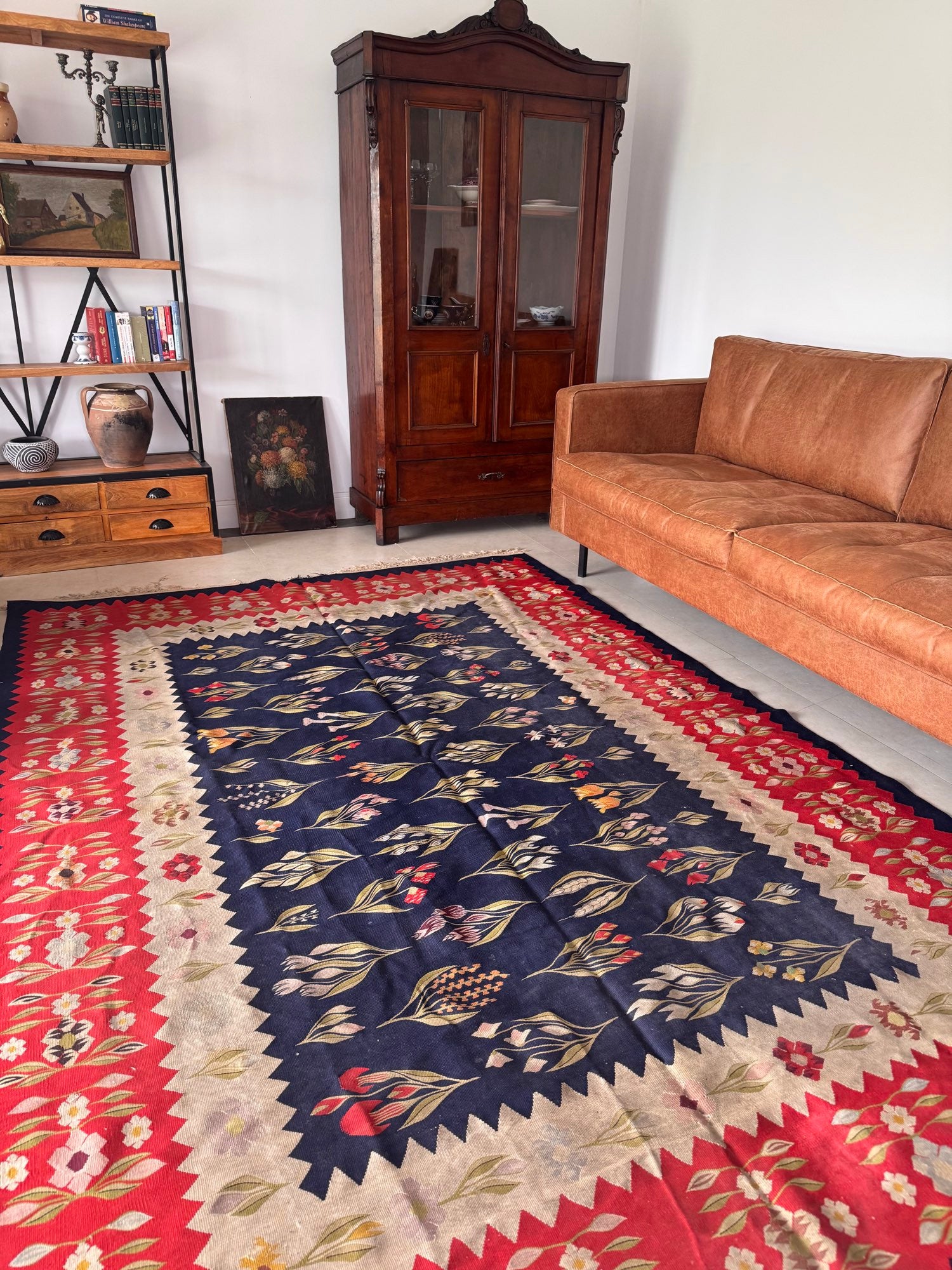Vintage Floral Oltenian Wool Rug, 300x200 cm, view 6