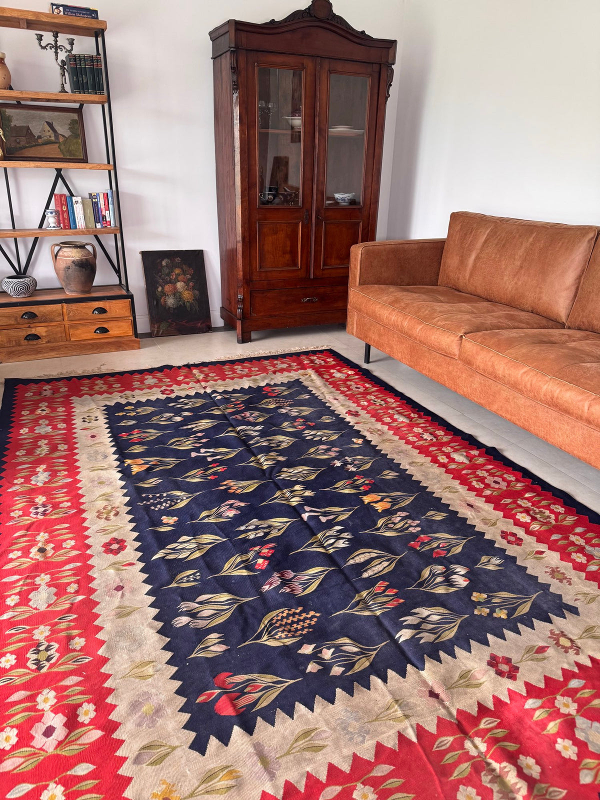 Vintage Floral Oltenian Wool Rug, 300x200 cm, view 6