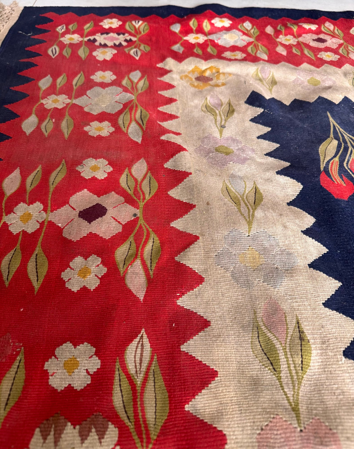 Vintage Floral Oltenian Wool Rug, 300x200 cm, view 7