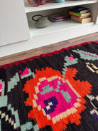 Vintage Floral Maramureș Wool Runner Rug, 368x67 cm, view 4