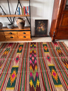 Handwoven Geometric Maramureș Hemp Kilim Rug, 195x135 cm, view 13