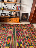 Handwoven Geometric Maramureș Hemp Kilim Rug, 195x135 cm, view 3