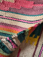 Handwoven Geometric Maramureș Hemp Kilim Rug, 195x135 cm, view 8