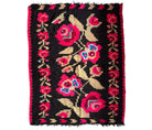 Vintage Pink Floral Maramureș Rug, 162x125 cm