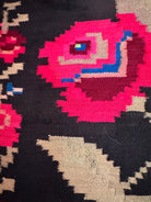 Vintage Pink Floral Maramureș Rug, 162x125 cm, view 6