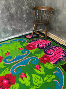 Handwoven Floral Maramureș Wool Kilim Rug, 226x168 cm, view 11