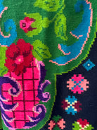 Handwoven Floral Maramureș Wool Kilim Rug, 226x168 cm, view 5