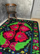 Handwoven Floral Maramureș Wool Rug, 208x160 cm, view 2