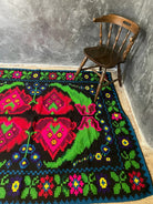 Handwoven Floral Maramureș Wool Rug, 208x160 cm, view 3