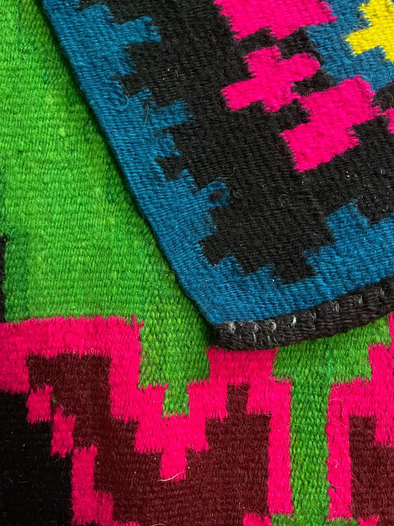 Handwoven Floral Maramureș Wool Rug, 208x160 cm, view 5